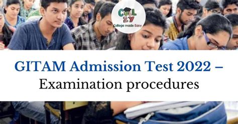 gitam entrance exam 2022.